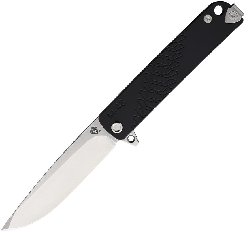 Medford M-48 - Tumbled S35VN - Black Aluminum & Tumbled Titanium